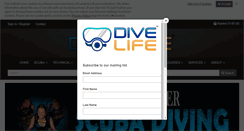Desktop Screenshot of divelife.co.uk